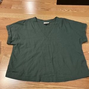 Linen short sleeve top